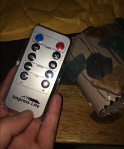 Impress Life Decorative String Lights, Sea Glass Festive Beach Themed 10 ft 40 LEDs Battery&USB Cord Operated Eco-Friendly with Multi-Function Remote for Tent Wedding Nursery Bedroom Party Ornament 53 71nK pkx6DL