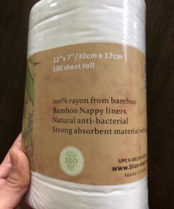 Bamboo Unscent Diaper Liners- Fragance Free and Chlorine Free(4PK) 400 Count by BlueSnail White 35 71nK2tjqwL