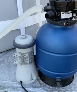 XtremepowerUS 13" Sand Filter 3/4HP Pool Pump 2400GPH High-Flow Above Ground Pool Set with Stand 22 71nKIUCtPeL
