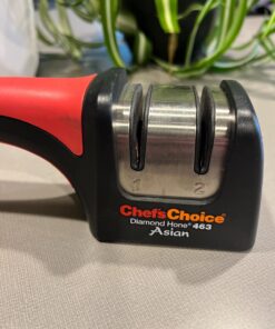 Chef'sChoice 463 Pronto Hone for 15-Degree Serrated and Straight Knives Diamond Abrasives Fast Sharpening, 2-Stage, Black 24 71nL bdPX8L