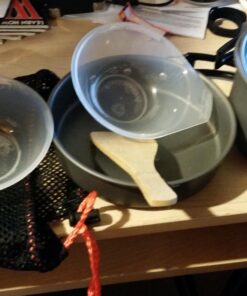 OuterEQ Camping Cookware Outdoor Mess Kit Lightweight Backpacking Cooking Set Picnic Pots and Pans 8pcs 23 71nLho7xpiL