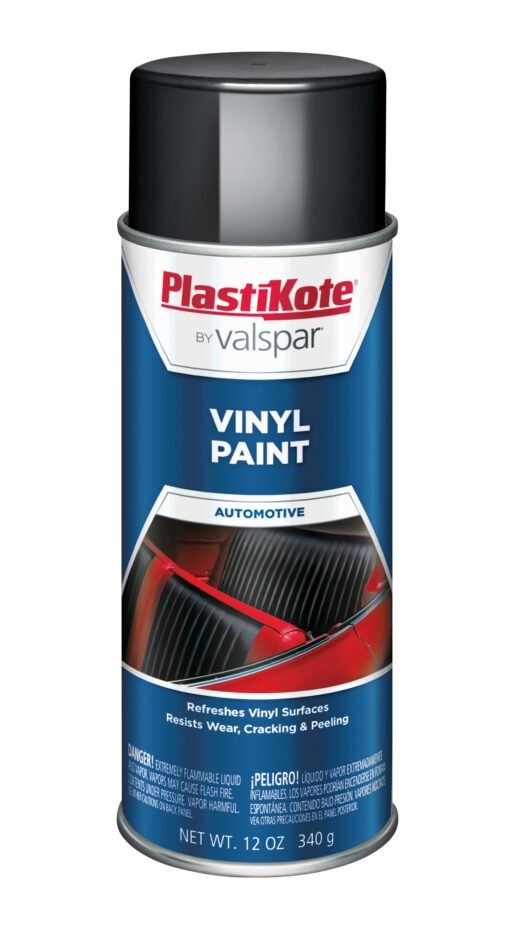 PlastiKote 411 Black Vinyl Paint, 12 oz.