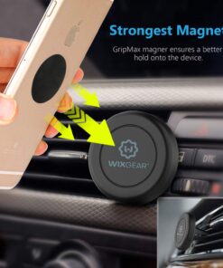 WixGear Universal Twist-Lock Air Vent Magnetic Car Mount Holder, for Cell Phones with Fast Swift-snap Technology 24 71nMvLOAbiL
