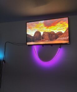 HAMLITE TV LED Backlight, 8.2Ft Led Light for TV 32-60 Inch Monitor Backlight, HDTV Wall Mount Stand Work Space Gaming Room Decor, LED Bias Ambient Mood Lighting Kit for 32-60inch 59 71nN3iiezL