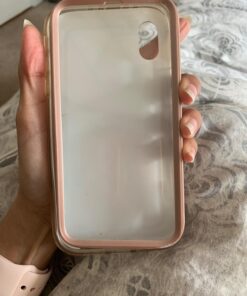 i-Blason Cosmo Full-Body Bumper Case with Built-in Screen Protector for iPhone XR 2018 Release, Pink Marble, 6.1" 46 71nN7lu3wuL