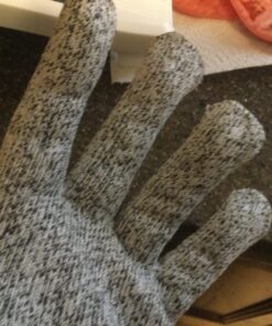 NoCry Premium Cut Resistant Gloves Food Grade — Level 5 Protection; Ambidextrous; Machine Washable; Superior Comfort and Dexterity; Lightweight Protective Gloves; Complimentary eBook Large Original Grey 25 71nNeTxFlIL