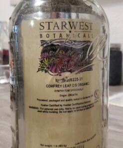Starwest Botanicals Organic Comfrey Leaf Cut and Sifted, 1 Pound Bulk Bag (B003AYEHGG) 11 71nNgi3yVdL