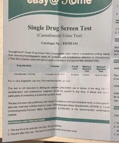 6 Pack Easy@Home Marijuana (THC) Single Panel Drug Tests Kit - Value Pack THC Screen Urine Drug Test Kit - #EDTH-114 6 Count (Pack of 1) 41 71nOSMzchL
