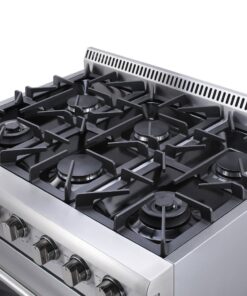Thor Kitchen HRG3618U 36" Pro-Style 6 Burner Stainless Steel Gas Range 10 71nOg iT8ML