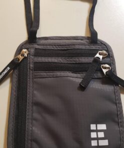 Travel Neck Wallet with RFID Blocking, Travel Neck Pouch Passport Holder for Women and Men Keep Valuables Safe One Size Black 37 71nOrpWxmEL