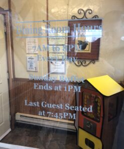 Custom Business Hours Window Decal - 10.5"x13.5" - Vinyl Custom Lettering, Glass Door Sign - Free Squeegee - Easy Install Manual 28 71nPZbr3ZGL