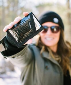 Flowfold Recycled Sailcloth Minimalist Card Holder Durable Slim Wallet Front Pocket Wallet, Card Holder Wallet Made in USA Black Sailcloth 23 71nPaNLHhVL