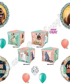 THE SECRET LIFE OF PETS Cubez Birthday Party Balloons Decoration Supplies Movie