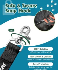 Vastar 2 Packs Adjustable Pet Dog Cat Car Seat Belt Safety Leash Vehicle Seatbelt Harness Black 21 71nRp8XNnyL