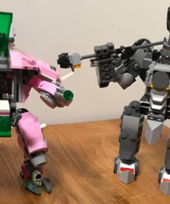 LEGO Overwatch D.Va and Reinhardt 75973 Mech Building Kit with Popular Overwatch Character Minifigures and Buildable Rocket Hammer (455 Pieces) 45 71nS0l YUqL