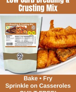 Lc Foods Low Carb Breading & Crusting - All Natural - Gluten Free Bread Crumbs - Sugar Free - Organic Bread Crumbs - 8 oz 12 71nSQRfLOBL