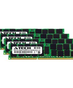 A-Tech 16GB Kit (4x4GB) ECC RDIMM Memory for Mac Pro Mid 2010 & Mid 2012 (MacPro5,1) | DDR3 1333MHz ECC Registered DIMM PC3-10600 Dual Rank 2Rx4 1.5V 240 Pin RAM Upgrade 5 71nSWX n74L