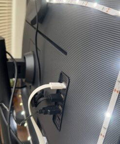 Power Practical LED Lights for TV Backlight - Luminoodle, USB Powered TV LED Light Strip w/ Bias Ambient Lighting for Home Theater - True White - Size (24"-29” TV) Medium (24 in-29 in TV, White) 68 71nTNrvu8LL