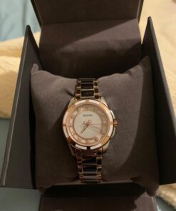 Bulova Ladies' Classic Diamond Stainless Steel Watch with Mother of Pearl Dial Steel/Rose Gold 15 71nTP9GmPL