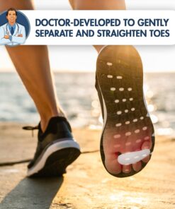 Dr. Frederick's Original Hammer Toe Gels - 4pcs - Hammer Toe Support Crest for Women & Men - Joint Realign - Cushion, Support & Temporary Splint - Crooked, Claw, Diabetic Toe Brace - 3 Loop Design 3 Loops 28 71nTWvWD22L