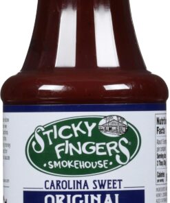 Sticky Fingers Carolina Barbecue Sauce Bundle: (1) Classic and (1) Sweet Barbecue Sauce, 1 of each 1.13 Pound (Pack of 2) 11 71nUgOEbalL