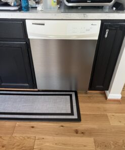 EZ FAUX DECOR Peel & Stick Faux Stainless Steel | Refrigerator Wrap | Cover for Dishwashers & Appliances | Self Adhesive Stainless Contact Vinyl Paper 36 in x 144 in (12ft) 36 71nWA mTiWL