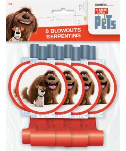 Alternative view of Secret Life of Pets Party Blowouts - 2.68" X 5.25", 8 Pcs Party Blowers
