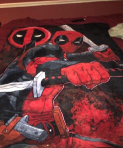 Northwest Deadpool Micro Raschel Throw Blanket, 46" x 60", Swordsman 46" x 60" 23 71nWnqGxBL