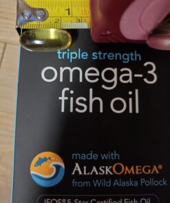 Sports Research Triple Strength Omega 3 Fish Oil 1250mg from Wild Alaska Pollock | Burpless Fish Oil Supplement with Omega-3 EPA & DHA |Sustainably Sourced, Non-GMO, Gluten Free - 180 Softgels 180 Count (Pack of 1) 40 71nZWPo3koL