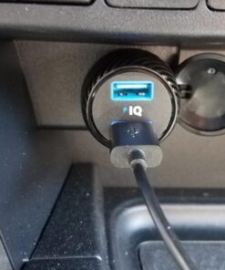 Anker 24W 4.8A Car Charger, 2-Port Ultra-Compact PowerDrive 2 Elite with PowerIQ Technology and LED for iPhone XS/Max/XR/X/8/7/6/Plus, iPad Pro/Air/Mini, Galaxy Note/S Series, LG, Nexus, HTC, and More Black 46 71nZnO0pfsL