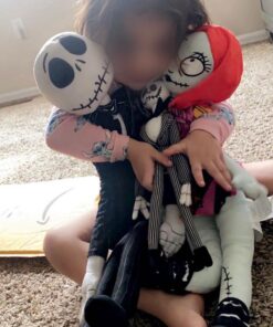 Jay Franco Disney Nightmare Before Christmas Plush Stuffed Jack Skellington Pillow Buddy - Kids Super Soft Polyester Microfiber, 27 inch (Official Disney Product) Black - Jack Skellington 25 71na3tmW8VL