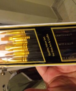 Crafts 4 All Acrylic Paint Brushes - Pack of 10 Professional, Wide and Fine Tip, Nylon Hair Artist Paintbrushes - Paintbrush Bulk Set for Watercolor, Canvas, Craft, Detail & Oil Painting 10 Pack 27 71na5P2W cL