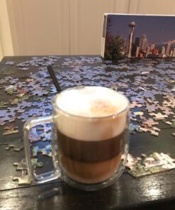 Huada Double Wall Insulated Borosilicate Glass Mugs Modern Espresso Cups, 10-Ounce, Set of 2 48 71naPeGbM8L