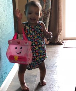 Fisher-Price Smart Purse Learning Toy with Lights Music and Smart Stages Educational Content for Babies and Toddlers, Pink 34 71nbW C8AFL