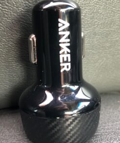 Anker 24W 4.8A Car Charger, 2-Port Ultra-Compact PowerDrive 2 Elite with PowerIQ Technology and LED for iPhone XS/Max/XR/X/8/7/6/Plus, iPad Pro/Air/Mini, Galaxy Note/S Series, LG, Nexus, HTC, and More Black 68 71ncsAg8F9L