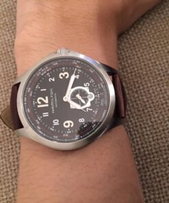 iStrap Leather Watch band Alligator Grain Calfskin Replacement Strap Stainless Steel Buckle Bracelet for Men Women-18mm 19mm 20mm 21mm 22mm 24mm-Black Brown Brown-Rose Gold Buckle 28 71nczrTPwvL