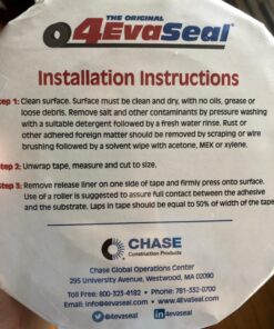 Multi-Purpose Rubberized Roofing and Waterproofing Tape Stops Leaks ! - Roof RV Camper Awning Tarp Boat Repair - White 4in x 50 ft 15 71ndCKGI7mL