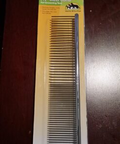 Andis 65730 Stainless-Steel Comb for Knots, Mats & Loose Hair Removal - Effective Dematting Tool, Comfortable, Lightweight, Portable & Safe for Dogs, Cats & Pets – Silver, 7-1/2-Inch 7 1/2" 23 71ndJkLgcIL 1