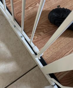 Regalo Easy Step 38.5-Inch Wide Walk Thru Baby Gate, Includes 6-Inch Extension Kit, Pressure Mount Kit, Wall Cups 38.5" Wide 36 71ne Xs QL