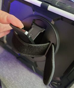 SEYMAC stock iPad 9th/ 8th/ 7th Generation Case 10.2’’, Shockproof with Screen Protector Pencil Holder 360° Rotating Hand Strap &Stand, for 10.2 inch 2021/2020/2019 (Black) Black+Back 67 71ne3NcWgiL