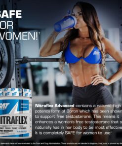 GAT SPORT Nitraflex Advanced Pre-Workout Powder, Increases Blood Flow, Boosts Strength and Energy, Improves Exercise Performance, Creatine-Free (Watermelon, 30 Servings) Watermelon 30 Servings (Pack of 1) Standard Packaging 18 71neCwCUhL