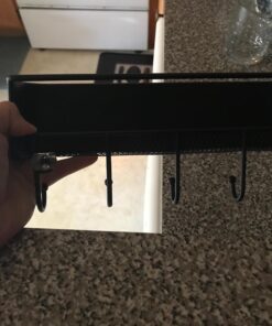 iDesign Twillo Steel Wall Mount Mail and Key Rack - 10.5" x 2.5" x 4.5", Matte Black Size: 10.5" x 2.5" x 4.5" 33 71nepWgnAhL