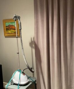 Pure Enrichment® PureSteam™ XL Standing Steamer with Garment Hanger - Heats in 45 Seconds with 0.5-Gallon Water Tank for 1 Hour Continuous Steaming - Includes Fabric Brush and Easy-roll Wheels 43 71ngN7ynL