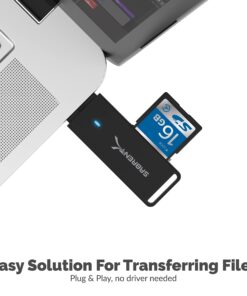 SABRENT USB 3.0 Micro SD and SD Card Reader (CR-T2MS) 2-Slot USB 3.0 Slim 13 71ngZcCv69L