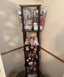 FURINNO Turn-N-Tube 5-Tier Corner Square Rack Display Shelf, Round, Espresso/Black Round Tube 34 71nhqUl1AL