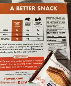 Rip Van Chocolate Hazelnut Mini Wafer Cookies - Healthy Low Sugar Snacks - 28 Count 15 71niDKcX30L
