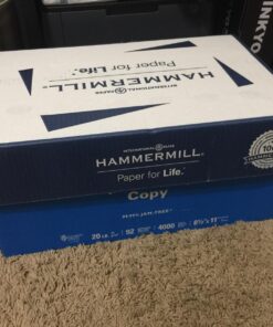 Hammermill Printer Paper, 20 Lb Copy Paper, 8.5 x 11 - 8 Ream (4,000 Sheets) - 92 Bright, Made in the USA 8 Ream | 4000 Sheets Letter (8.5x11) 59 71niT6euddL