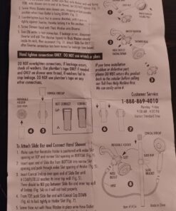 DreamSpa 3-way Shower Combo PLUS Instant-Mount Drill-Free Slide Bar - Enjoy Overhead & Handheld Shower Head with Height/Angle Adjustable Bracket and Stainless Steel Hose for Ultimate Convenience! 4" + 4" Shower Head Combo w/ Slide Bar 27 71niiaN9BpL