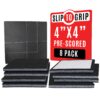 SlipToGrip Non Slip Furniture Gripper Pads | Non Skid Surface Pads Stop Sliding | Pre-Scored Multi Pack with 3/8" Felt Core (8 Pads) | Create Custom Sizes 4", 2", 1" | Anti Slip Rubber Protects Floors Square 8 pack 41 71niyBSvqBL