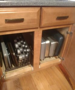 Deco Brothers Pan Organizer Rack for Kitchen Cabinet and Counter, Bronze 43 71njRN0y57L